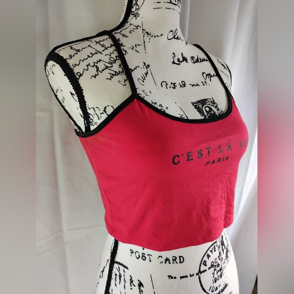 Red Crop Top - Picture 2 of 4